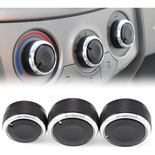 Car AC knob Air Conditioning heat control Switch knob Aluminum alloy accessories For Chevrolet Aveo Lova Sonic Spark after T50