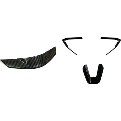 Steering Wheel Trim Sticker with Steering Wheel Patch Steering Wheel Panel Trim for Mazda 3 6 Cx3 CX-3 Cx-5 16-19