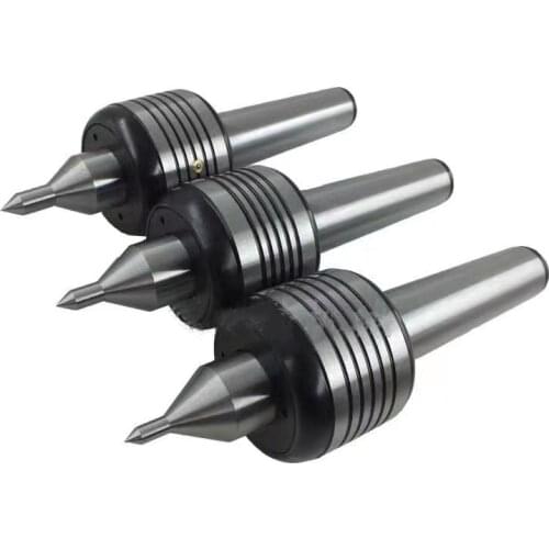 1PCS High Quality MT1 MT2 MT3 Steel Lathe Active Center Taper Tool Triple Bearing CNC MT2 Active Rotary Milling Center Taper Mac