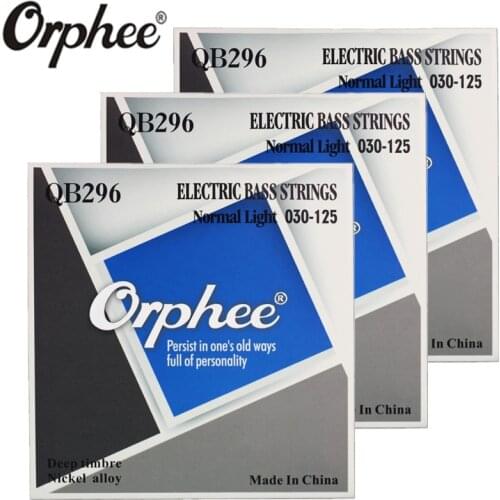 Orphee QB296 030-125 Electric Bass Strings 6 Strings bass Nickel Alloy Vigorous Tone guitar Strings 3 set