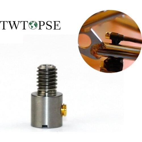 TWTOPSE Titanium Bicycle Bike Cable Fixed Screw Shift Line Locks For Brompton Folding Bike BXM Derailleur Cable Bolt Screws 2.9g