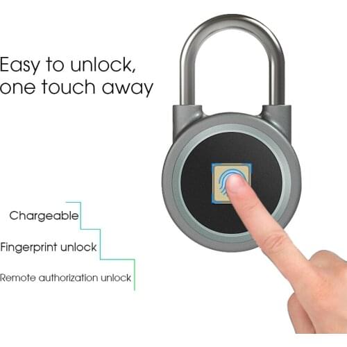 Universal Bluetooth Smart Keyless Fingerprint Lock Waterproof Fingerprint Unlock Anti-Theft Security Padlock Door Lock