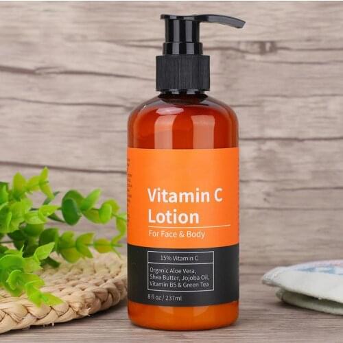 237ML Vitamin C Moisturizing Hydrating Body Lotion Smoothing Repairing Body Cream Skin Care