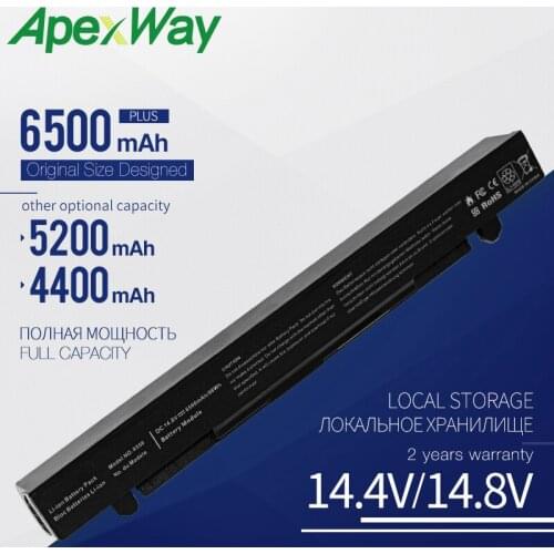 14.8V Laptop Battery For Asus A41-X550A X550C X550CA X550 X450 X450C X450E X450L X450V X450VC A450 A450C A450L A550 F552V Series