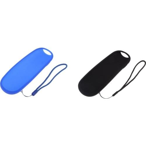 2Pack Protective Silicone Case Cover Skin for SKY Q TOUCH REMOTE CONTROLLER, Shockproof, Blue + Black