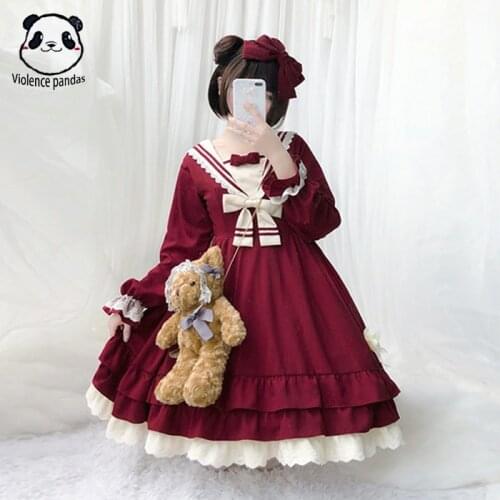 2020 Spring summer sweet anime cosplay lolita dress JSK Carousel tea party clothes Lace dress Maid Costume princess dress