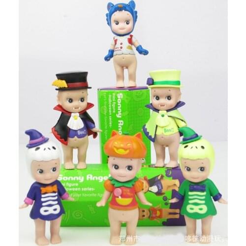6pcs/ a lot Halloween series sonny angel Kewpie baby dolls mini figure toys free shipping