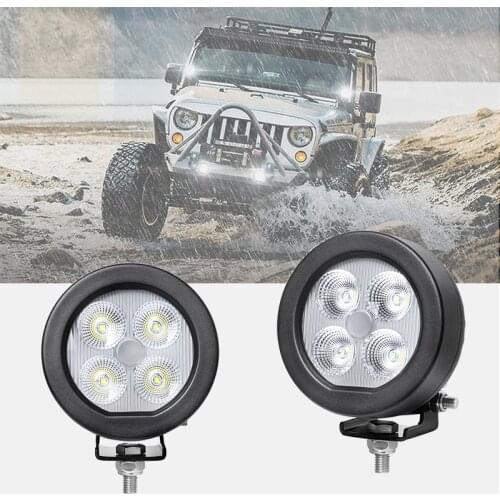 6000K Led Light Bar 40W LED Car Work Light Waterproof 10-30V Led Bar Round Spot Flood Light Offroad Led bar for Car Truck SUV