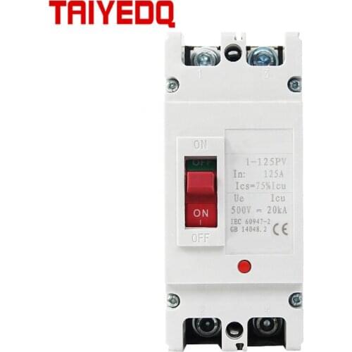 DC Circuit Breaker mccb 2P Air switch Photovoltaic DC circuit breaker 100A 125A 160A 200A 250A for Solar PV System