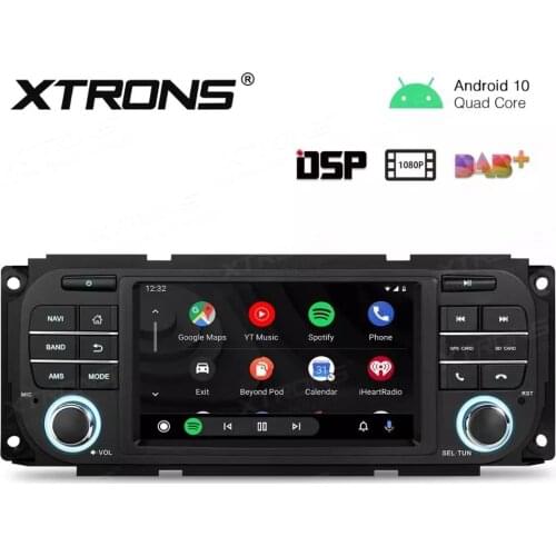 5" Android 10.0 Q OS Car Multimedia GPS Radio for Jeep Liberty 2002-2007 Jeep Wrangler 2003-2006 Jeep Grand Cherokee 1999-2004