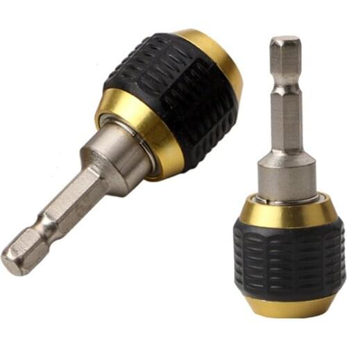60mm Hex Handle Quick Coupling Change Joint Electric Hand Drill Three Claw Turn 1/4 Inner Hex Self-locking Connecting Rod