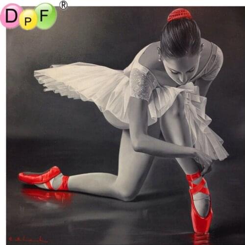 DPF 5D diy Diamond Painting Ballerina girl Cross Stitch Diamond Embroidery Diamond painting Full square wall painting