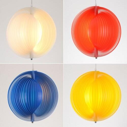 Classic original Pan Dun moon eclipse white conch lamp Italian red blue yellow small droplight