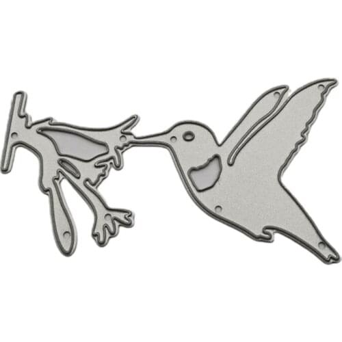 Bird is Eating Metal Cutting Dies Stencil DIY Scrapbooking Album Paper Card Template Mold Embossing Craft Decoration