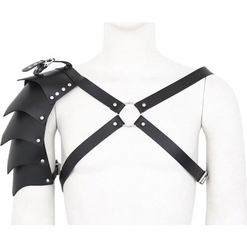 Male PU Leather adjustable belt Body chest bondage restraint BDSM cage Exotic Accessories Tool harness Slave unisex sex toy