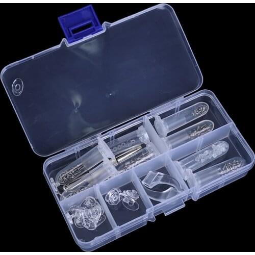 New Glasses Screws and Nuts Assortment Glasses Repair Tool Kit Silicone Nose Pads Assortment Set