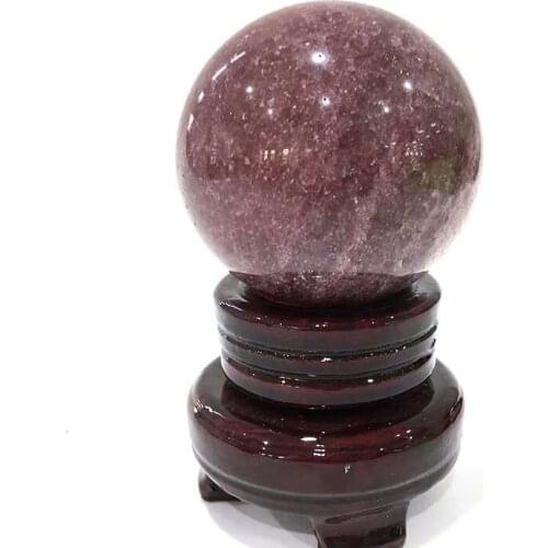 Natural strawberry ball quartz can be used in home decoration collection to heal Reiki