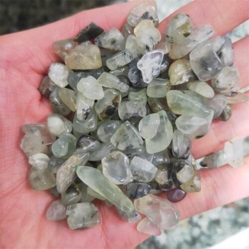 Natural Prehnite Green Grape Quartz Crystal Gravel Stone Decoration Natural Quartz Crystals Demagnetization Energy Stone