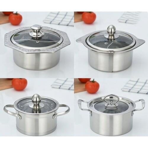 Non stick pan shallow soup pot three juice stew pot stew pot flat pan army hot pot induction cooker two flavor hot pot stewing