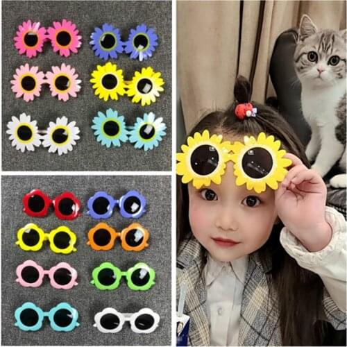 Birthday Party Glasses Sunflower Sunglasses Happy Birthday Photo Booth Props Carnival Decor Up Glasses Suitable Kids Adults Toy