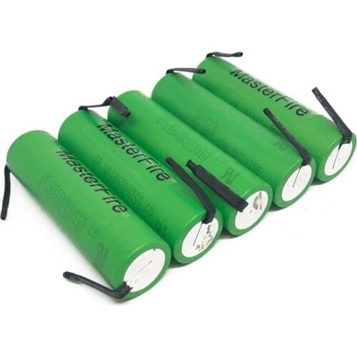 MasterFire 10pcs/lot US18650VTC5 3.7V 2600mAh 18650 High Drain 30A VTC5 Rechargeable Lithium Battery For Sony+ DIY Nickel Sheets