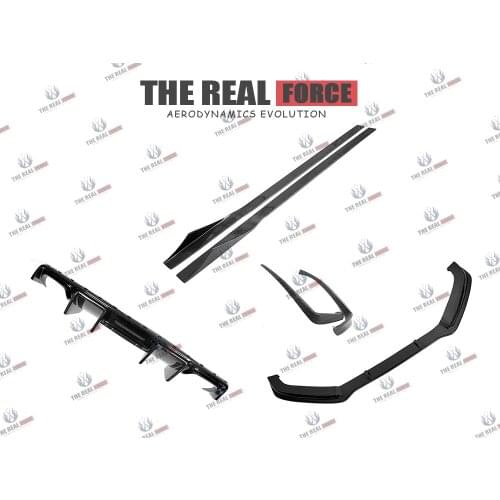 Suitable For 13-16 Audi S4 TRF-K Carbon Fiber Full Lip Body Kit - Front Rear Lip Diffuser Side Skirts