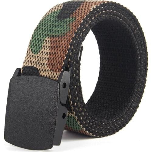 Men Belt Unisex Army Tactical Waist Belt Jeans Male Casual Luxury Canvas Webbing Waistband Ceinture Femme Mens Belt Jeans