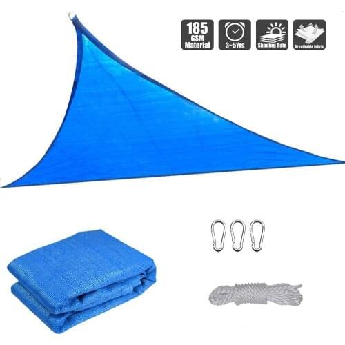 5mx5mx5m Blue Anti-UV Sunshade Net Garden Succulent Plants Shading Cover Outdoor Awnings DIY Swimming Pool Shelter Tailor-Made
