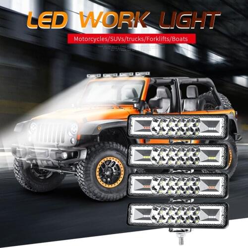 48W Strobe Flash Work Light Led Light Bar For Offroad Atv Jeep Suv Moto G3L2 Car Lights Auto Accessories