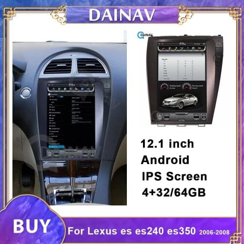 Telsa Style Android Car Multimedia DVD Player GPS Navigation FOR-Lexus ES ES240 ES350 2006 2007 2008 Car Audio Radio Stereo