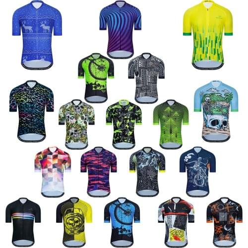 KEYIYUAN Short-sleeved Cycling Jersey Jacket Cycling Shirt Quick-Drying Breathable Mountain Clothing MTB Maillot Ciclismo