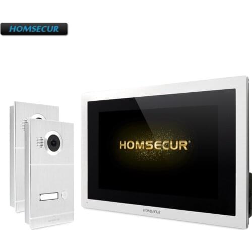 HOMSECUR 10" AHD Video Door Entry Security Intercom CCTV Camera Supported for House/Flat BC121HD-1S+BM114HD-S