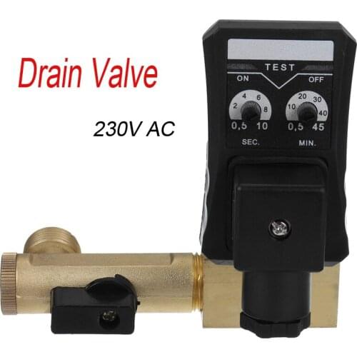 1pc AC220V IP65 Waterproof Electronic Drain Valve MTC-A Split Timed Automatic Drain Valve Filter Automatic Electronic Drainage