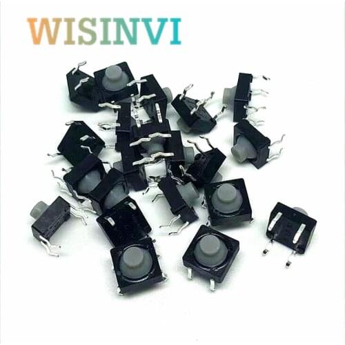 1000PCS 8*8*5.5MM 4PIN G77 Conductive Silicone Soundless Tactile Tact Push Button Micro Switch Self-reset 5.0