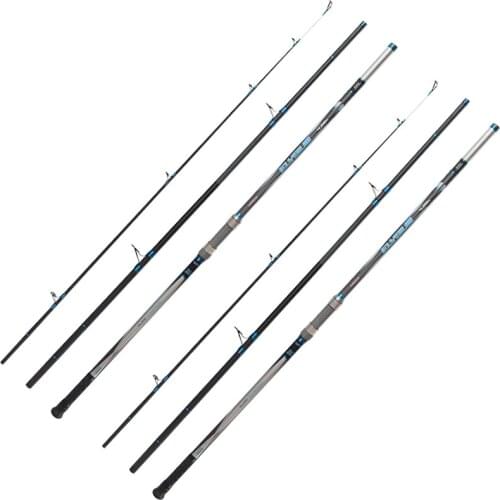 2pcs 4.25M surf rod long casting carp rod beach far shot 3section high carbon fiber insert section gaming rod