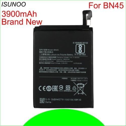 2pcs/lot BN45 3900mAh Mobile Phone Battery For Xiaomi Mi Note 2 Redmi Note 5 Replacement Battery