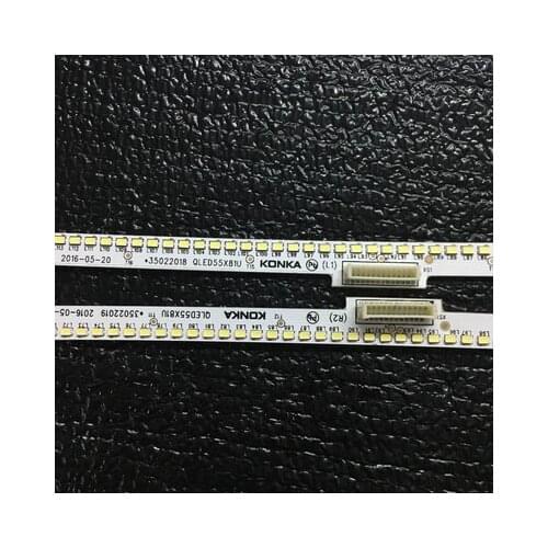 2 pieces original for Konka QLED55X81U 35022019 35022018 72001110YT light bar 55 inch backlight lamp LED strip 184leds 602mm