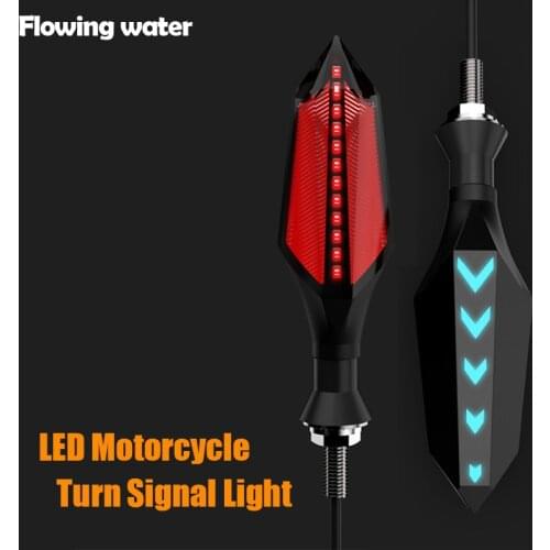 2pcs Motorcycle LED Turn signals turn lights LED direction lamp decorative motorbike lights Daytime Running light DRL