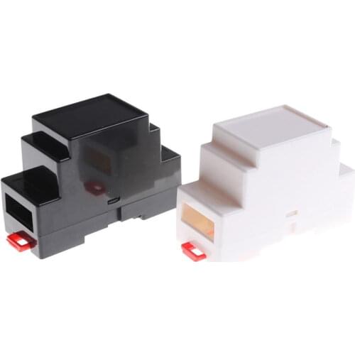 88x37x59mm Plastic Electronics Box Project Case DIN Rail PLC Junction Box