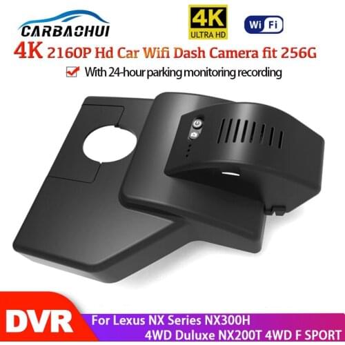 Car Wifi DVR Dash Cam Digital Video Recorder APP Control Full HD 2160P For Lexus NX Series NX300H 4WD Duluxe NX200T 4WD F SPORT