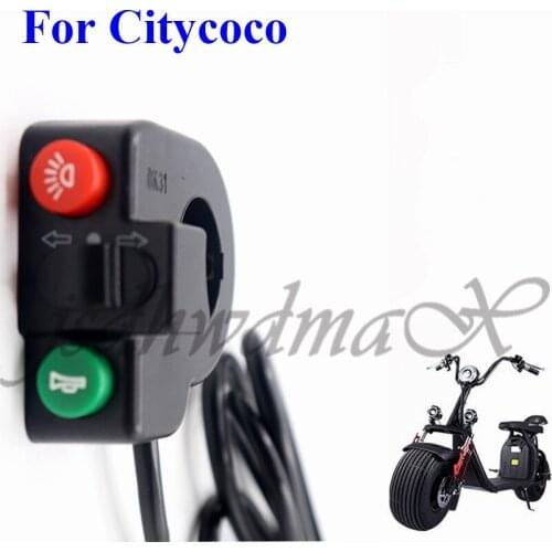 Citycoco Electric Scooter Handle Switch Turn Light Horn Head Light Control Switch For Chinese Halei Scooter Multifunction Switch