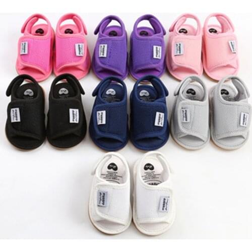 Baby Sandals Infant Girl BOY Shoes Toddler Newborn Summer Soft Toddler Sandals PU Non-slip Shoes 0-18M