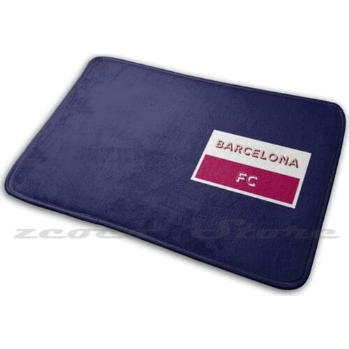 - Football Club Mat Rug Non-Slip Water Absorb Door Carpet Phone Case Fan Gear Soccer Football Navy Black