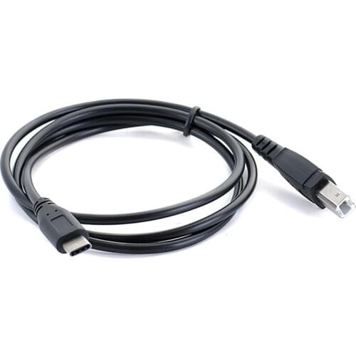 1m USB-C Type-c Male to USB B Type Male Data Cable Cord for Cell Phone&Printer&Electronic organ Wholesale