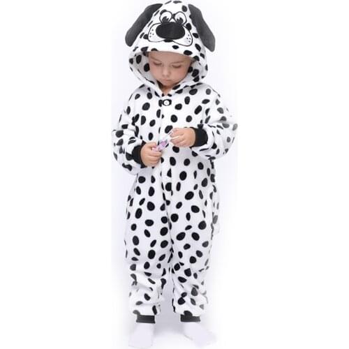 Dalmatians Kids Kigurumis Onesie Pajamas Suit Sleepwear Cartoon Girl Boy Party Homewear Onepiece Children Costume Clothing