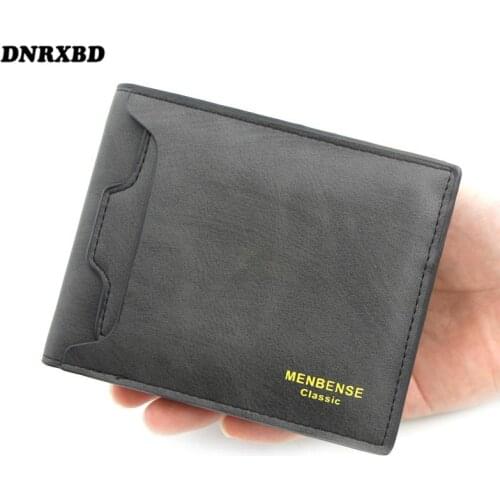 Mens Wallet Money Bag with Coin Bag Small Card bag ultrathin New Design Leather Wallet Vintage Male Wallets tarjetero hombre