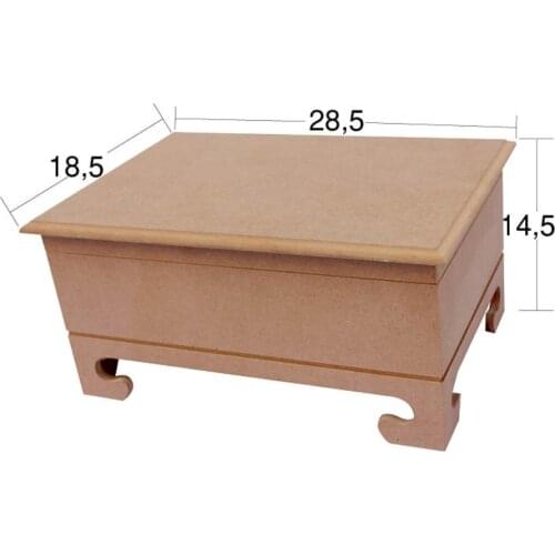 KU367 Small Pence Toe Box, Can Be Painted Wood Mdf Box