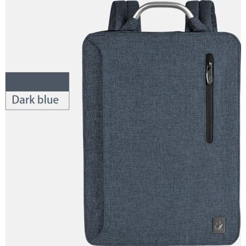 Fashion Bag for Male Waterproof Zipper Metallic Handle Backpacking Men Backpack Bag Laptop School Book Office Simply