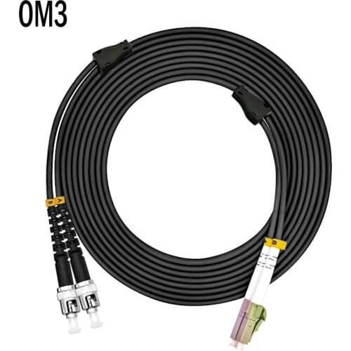 500ft Outdoor Armored 150Meters LC-ST Duplex 50/125 Multi-mode Fiber Optical Cable OM3 10GB LC to ST Patch Cord Jumper