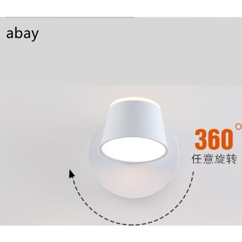 Nordic simple bedroom bedside lamp creative corridor corridor home study adjustable up and down light LED wall lamp